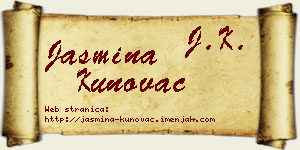 Jasmina Kunovac vizit kartica